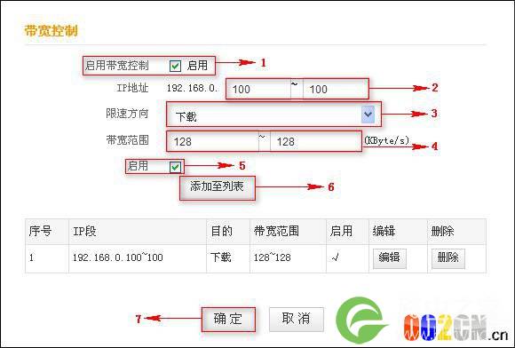 tenda腾达路由器带宽控制设置图解