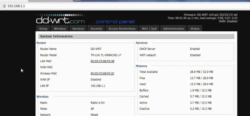 tplink wr842n刷固件(如何刷新DD-WRT)