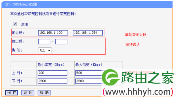 TP-Link TL-WR2041+路由器限制网速(IP宽带控制)设置