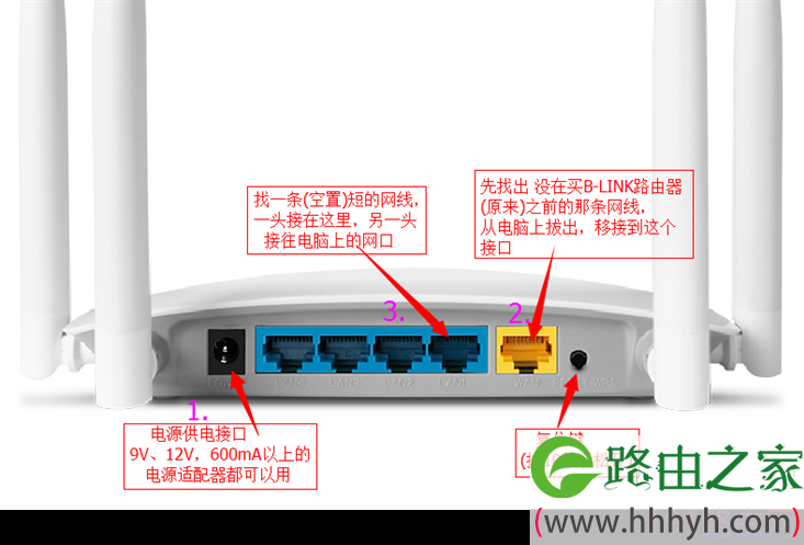 B-LINK路由器登录并访问设置页面操作方法